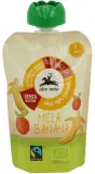 Obuolių ir bananų tyrelė, ekologiška ALCE NERO, 100 g