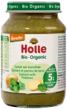 Špinatų ir bulvių tyrelė kūdikiams nuo 5 mėn., ekologiška HOLLE, 190 g