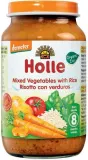 Įvairių daržovių ir ryžių tyrelė kūdikiams nuo 8 mėn., biodinaminė HOLLE, 220 g