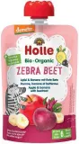 Obuolių tyrelė su bananais ir burokėliais ZEBRA BEET, kūdikiams nuo 6 mėn., biodinaminė HOLLE, 100 g
