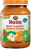 Įvairių daržovių tyrelė kūdikiams nuo 6 mėn., biodinaminė HOLLE, 190 g