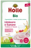 Milk porridge with raspberries and bananas for babies from 6 months, organic HOLLE, 200 g