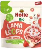 Хрустящие сухие завтраки с клубникой LAMA LOOPS, органические HOLLE, 125 г