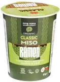 Greitai paruošiami makaronai MISO RAMEN, klasikiniai, ekologiški KING SOBA, 85 g