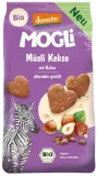 Sausainiai su kakava ir lazdynų riešutais, biodinaminiai MOGLI, 125 g