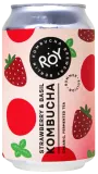 Напиток комбуча КЛУБНИКА И БАЗИЛИК, органический ROY KOMBUCHA, 330 мл