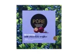 Pieninio šokolado triufeliai PURE CHOCOLATE su mėlynių kremo įdaru, 120 g