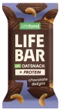 Avižinis batonėlis su baltymais „Chocolate Delight“, ekologiškas LIFEFOOD, 40 g