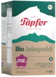 BIO PRE pradinio maitinimo pieno mišinys kūdikiams, iki 6 mėn., ekologiškas TÖPFER, 600 g