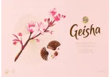 Pieninio šokolado saldainiai GEISHA su lazdynų riešutų įdaru, 185 g