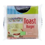 Melted cheese TOAST & BURGER, slices, organic BIO-VERDE