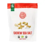 Anakardžių riešutai kepinti ir silpnai sūdyti CASHEW SEA SALT, ekologiški PAKKA