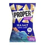 Lentil chips with sea salt