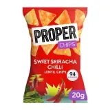 Lentil chips sweet sriracha