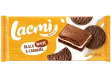 Milk chocolate LACMI BLACK, WHITE & CARAMEL, 100 g
