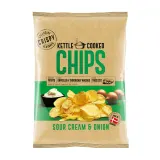 Potato chips with sour cream and onions