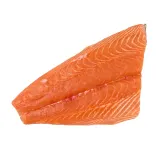 Atlantic salmon fillet with skin, chilled