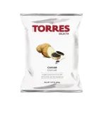 Картофельные чипсы с черной икрой CAVIAR TORRES
