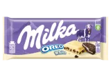 Baltasis šokoladas MILKA su sausainių OREO gabalėliais, 100 g