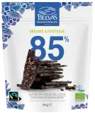 Dark chocolate 85% bar with cocoa nibs, organic BELVAS, 120 g