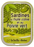 Sardines in olive oil with green peppers LA BELLE-ILOISE, 115 g