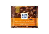 Молочный шоколад RITTER SPORT с миндалем и медом, 100 г