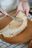 Cheese sandwich with butter