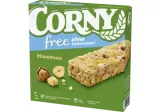 Javainių batonėliai CORNY FREE su lazdyno riešutais, 120 g