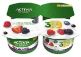 Йогурт с лесными ягодами ACTIVIA, 4 x 120 г, 2,9% жира, 480 г