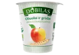 Valg. Ekologiškas jogurtas DOBILAS su obuol., grūdais, 3,2%rieb., 300 g
