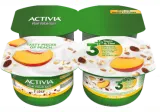 Valgom. jogurtas ACTIVIA su persikais, dribsn., 2,6 % rieb., 480 g