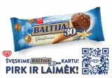 Vanilla ice cream BALTIJA VANILLA with nuts, 95 g