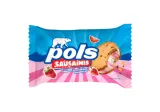 Ledai POLS su braškių įdaru, tarp sausainių, 75 g