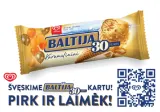 Съедобное сливочное мороженое BALTIJA со вкусом карамели, 83 г