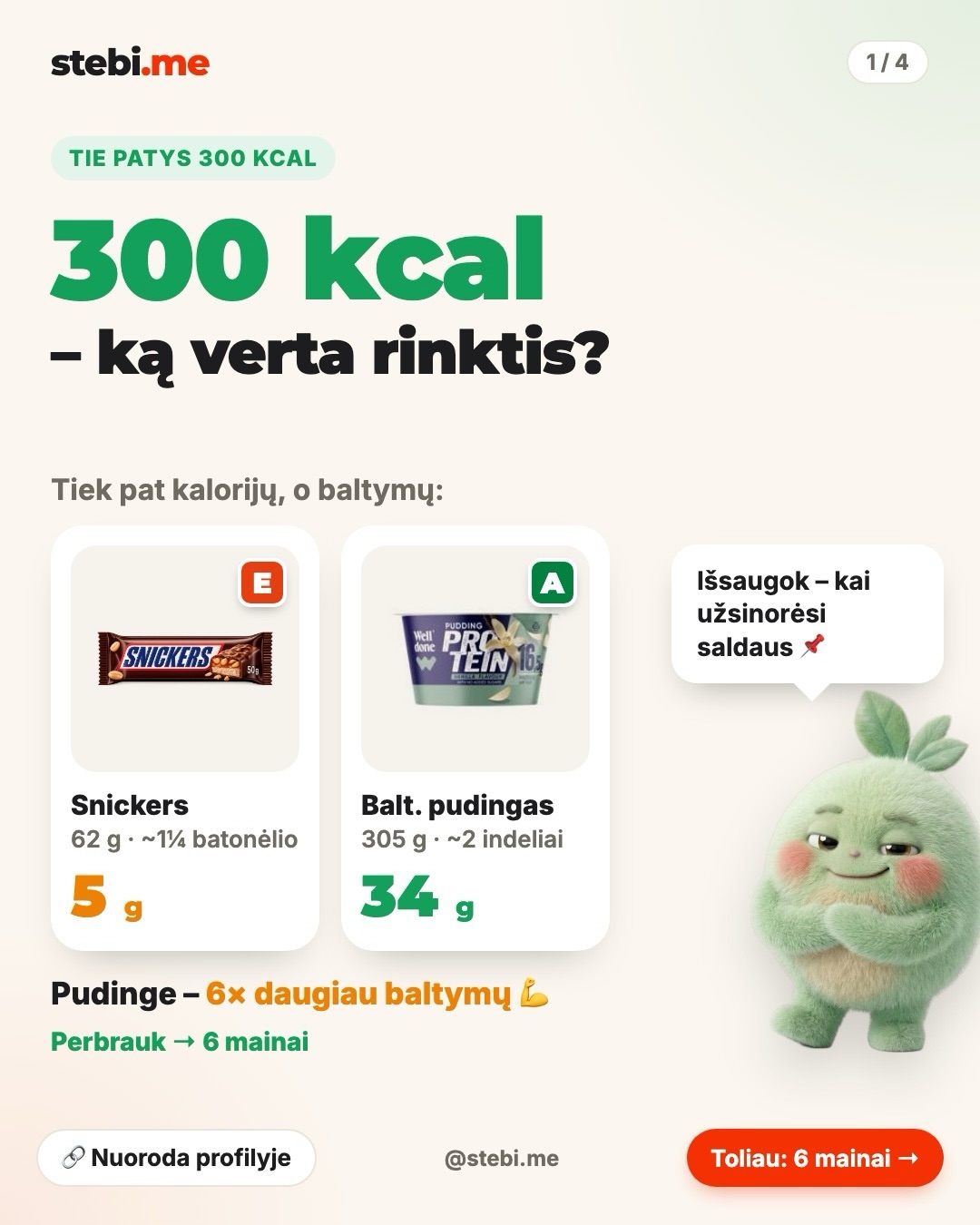 300 kcal – what to choose? 💪