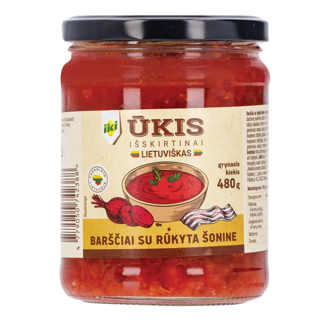 Ukrainietiški barščiai su šonine IKI ŪKIS, 480 g