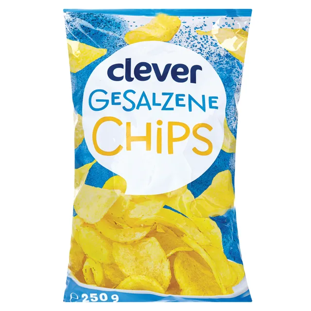 Чипсы картофельные с солью CLEVER, 150 г