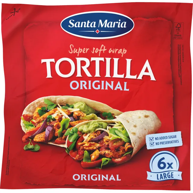 Tortilija WRAP ORIGINAL SANTA MARIA, 371 g