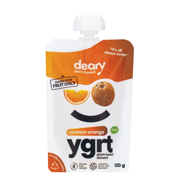 Coconut-orange plant dessert DEARY, 130 g
