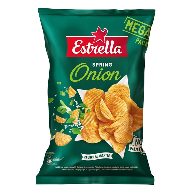 Onion flavored potato chips ESTRELLA, 250 g