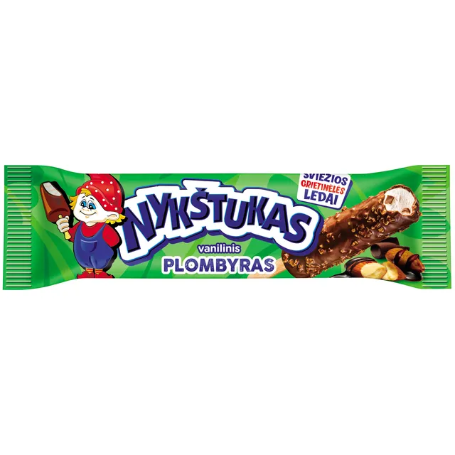Glaistytas vanilinis plombyras su migdolais NYKŠTUKAS, 80 ml