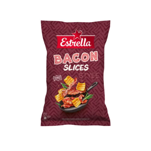 Traškus kvietinis užkandis šoninės skonio ESTRELLA BACON SLICES, 110 g