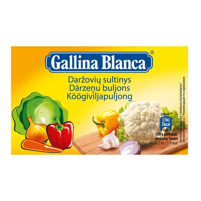 Daržovių sultinys GALLINA BLANCA, 12 vnt.
