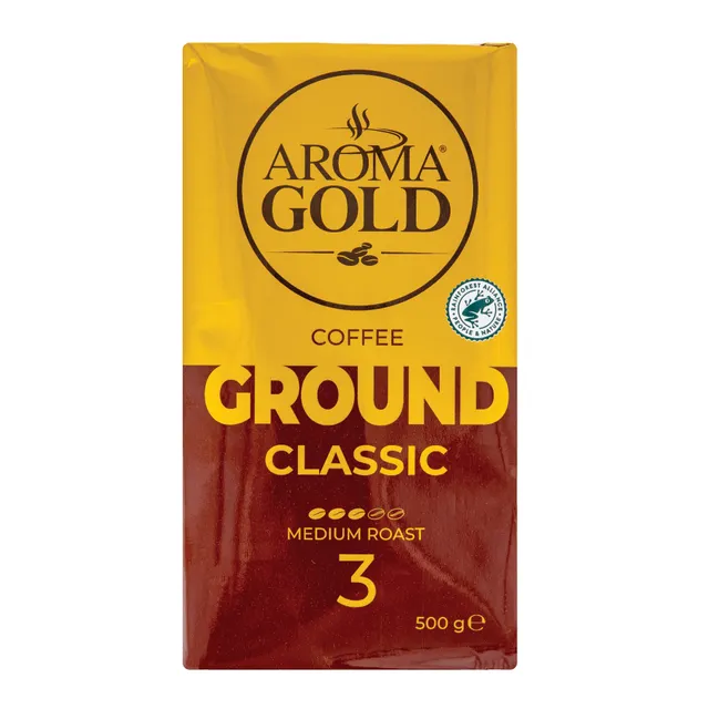 Ground coffee AROMA GOLD HARD-PACK, 500 g