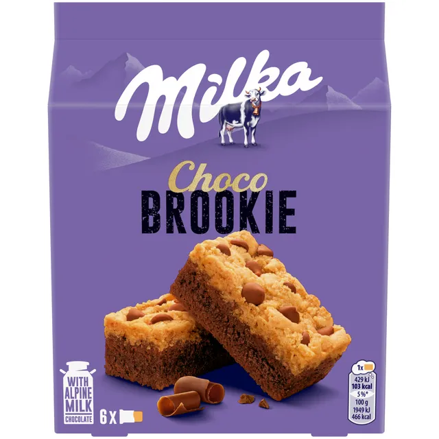 Мягкие пирожные MILKA BROOKIE, 132 г