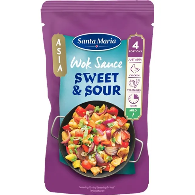 Saldžiarūgštis padažas WOK SANTA MARIA, 150 g
