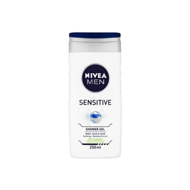 Kūno ir plaukų prausiklis vyrams NIVEA SENSITIVE, 250 ml