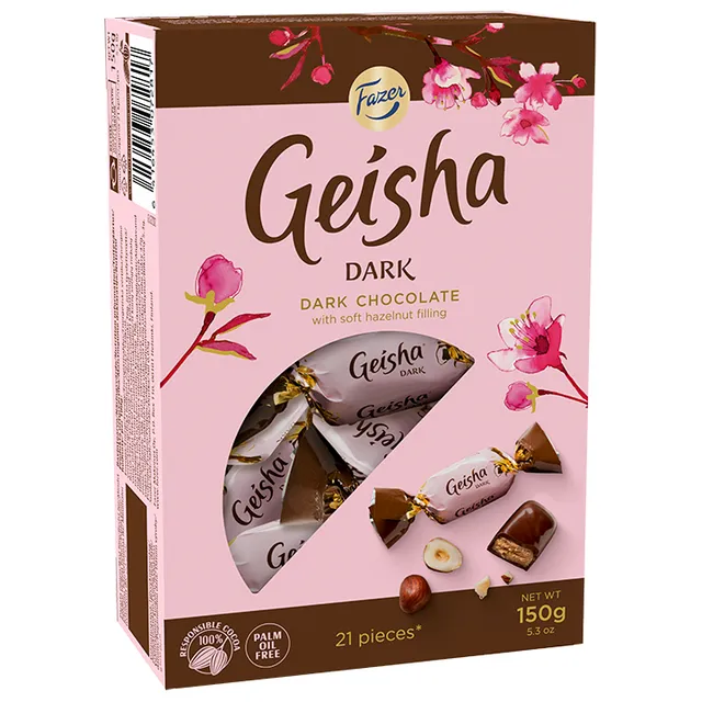 Candy box GEISHA DARK, 150 g