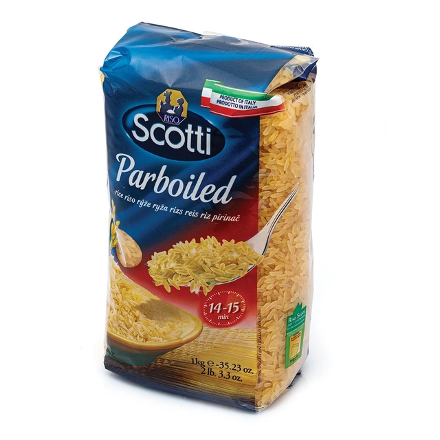 Ilgagrūdžiai plikyti ryžiai RISO SCOTTI PARBOILED, 1 kg