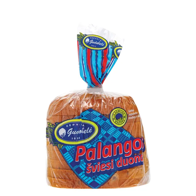 Šviesi ruginė raikyta duona PALANGOS, 340 g